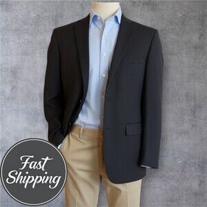 Pronto Uomo Men's 40L Charcoal Gray Wool Blazer Sport Coat 2-Button Suit Jacket